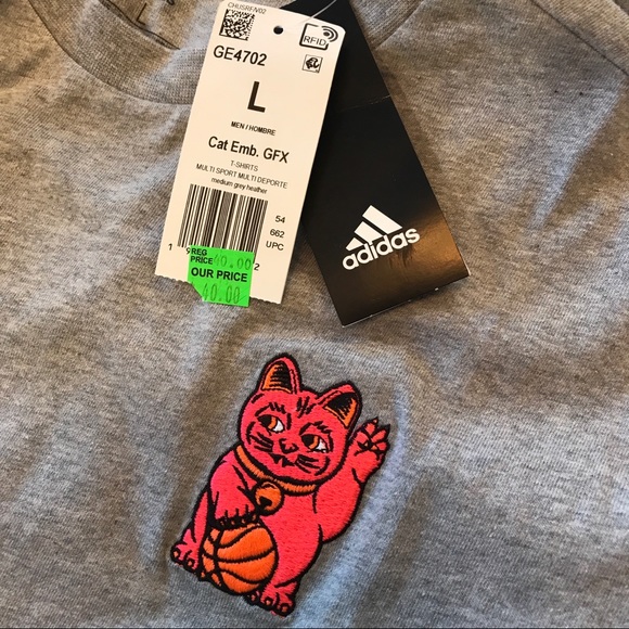 ADIDAS Lucky Cat Graphic Tee - Picture 5 of 5